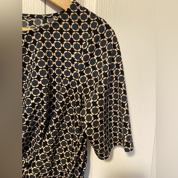 Ann Taylor Petite Faux Wrap Dress Geometric Pattern size OP - Picture 5 of 7